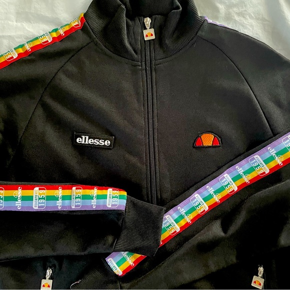 Ellesse Striped Tracksuit Jacket - Picture 1 of 5